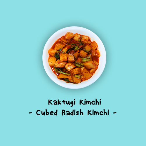 <strong>KKAKDUGI KIMCHEE</strong><br>[Cubed Radish Kimchee]